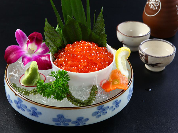 Sashimi Trứng Cá Hồi
